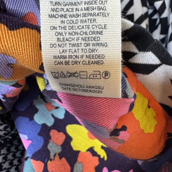 NEW Finding Foxtale Girls Be Bold Blazer Size 5 Houndstooth Black Colorful $74 - Picture 8 of 10